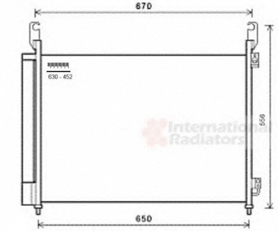 VAN WEZEL 43005466 -  Конденсатор, кондиционер